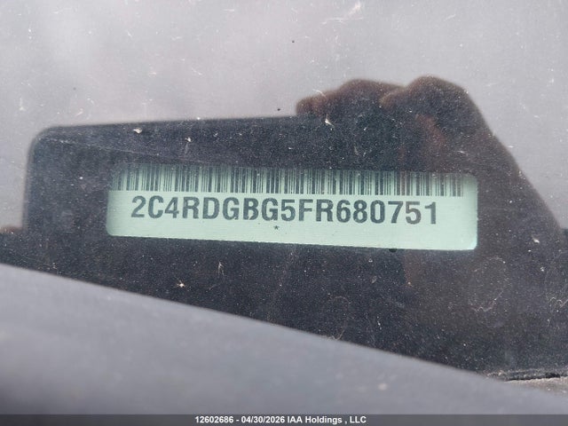 Aukcja sprzedaży 2015 Dodge Grand Caravan, vin: 2C4RDGBG5FR680751, numer aukcji: 12602686