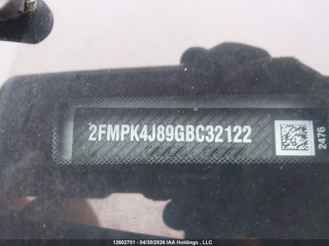 2016 Ford Edge Sel მანქანა იყიდება აუქციონზე, vin: 2FMPK4J89GBC32122, აუქციონის ნომერი: 12602701