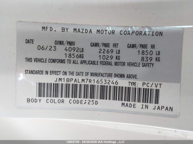 Mazda 3 Preferred 2024 JM1BPALM7R1653246 Image 9