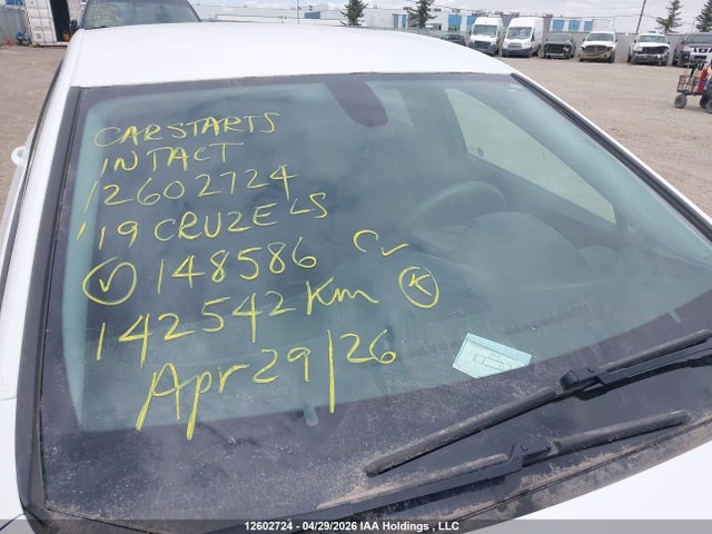Продаж на аукціоні авто 2019 Chevrolet Cruze Ls, vin: 1G1BC5SM4K7148586, номер лоту: 12602724