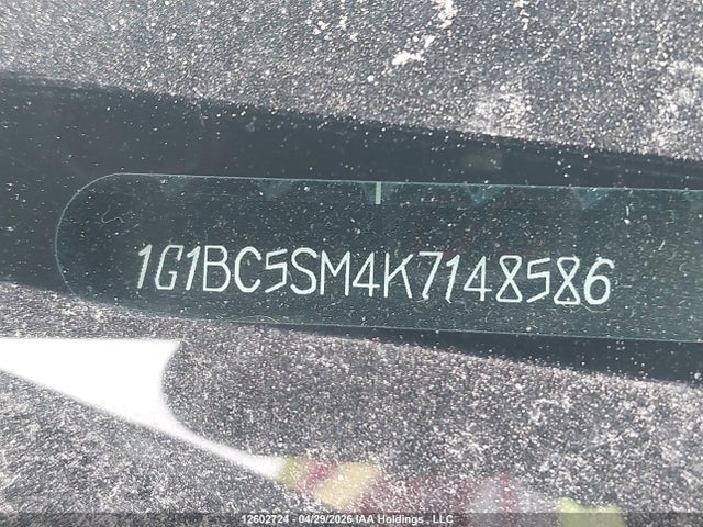 Продаж на аукціоні авто 2019 Chevrolet Cruze Ls, vin: 1G1BC5SM4K7148586, номер лоту: 12602724