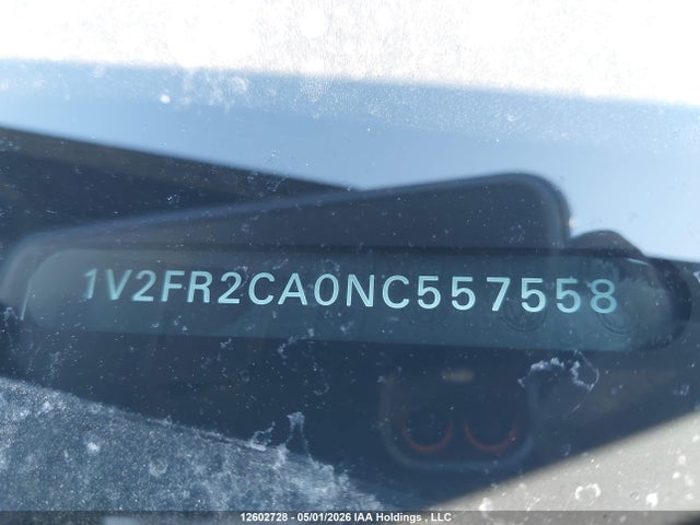 12602728 :رقم المزاد ، 1V2FR2CA0NC557558 vin ، 2022 Volkswagen Atlas 3.6 Fsi Execline مزاد بيع