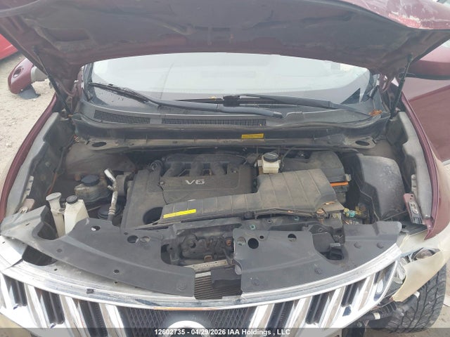 2009 Nissan Murano S/sl/le მანქანა იყიდება აუქციონზე, vin: JN8AZ18W09W147846, აუქციონის ნომერი: 12602735