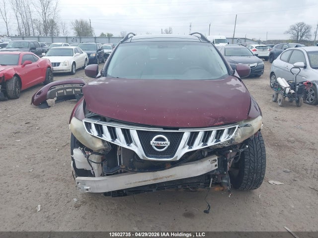 2009 Nissan Murano S/sl/le მანქანა იყიდება აუქციონზე, vin: JN8AZ18W09W147846, აუქციონის ნომერი: 12602735