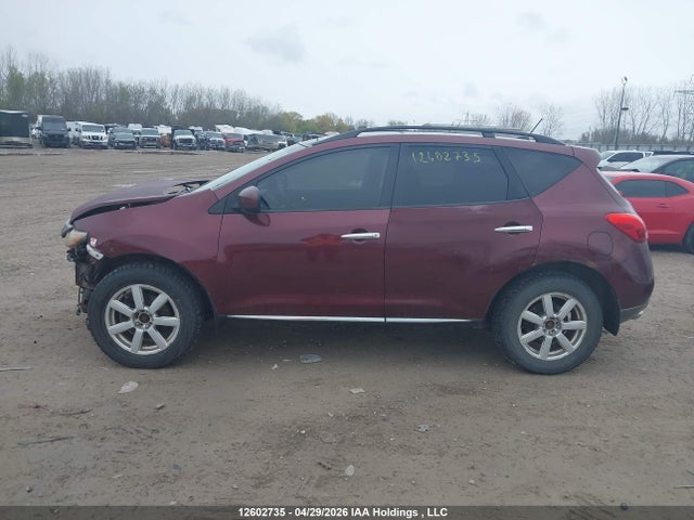 2009 Nissan Murano S/sl/le მანქანა იყიდება აუქციონზე, vin: JN8AZ18W09W147846, აუქციონის ნომერი: 12602735