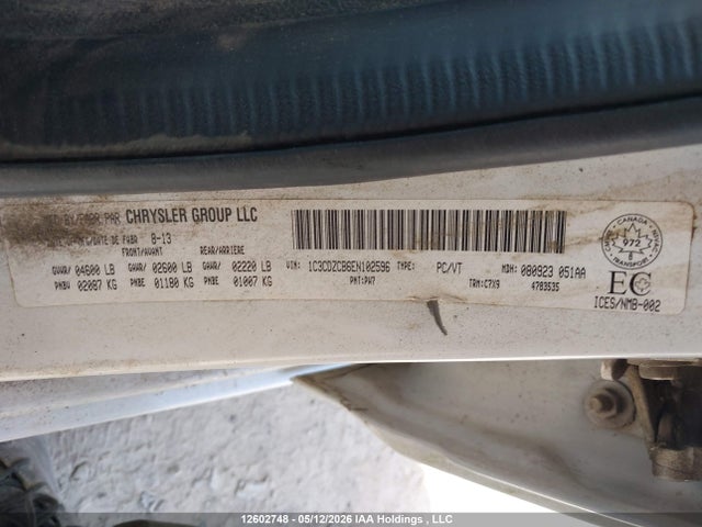 12602748 :رقم المزاد ، 1C3CDZCB6EN102596 vin ، 2014 Dodge Avenger مزاد بيع