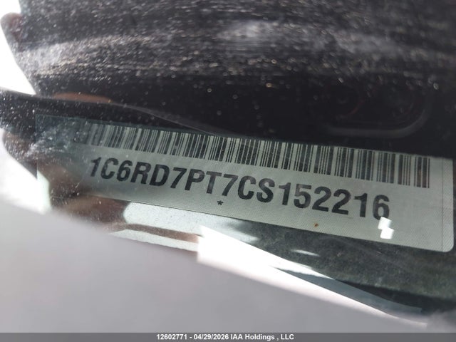 12602771 :رقم المزاد ، 1C6RD7PT7CS152216 vin ، 2012 Dodge Ram 1500 Longhorn مزاد بيع