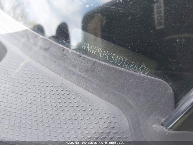 12602781 :رقم المزاد ، WMWSU3C54DT688379 vin ، 2013 Mini Hatch Cooper/cooper (m6) مزاد بيع