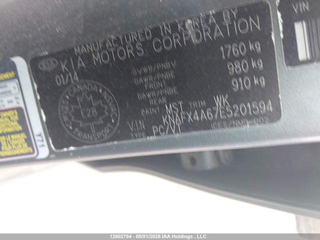 Продаж на аукціоні авто 2014 Kia Forte 1.8l Lx/1.8l Lx+/1.8l Se, vin: KNAFX4A67E5201594, номер лоту: 12602784