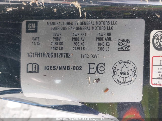 1G1FH1R78G0126702 Chevrolet CAMARO 2SS