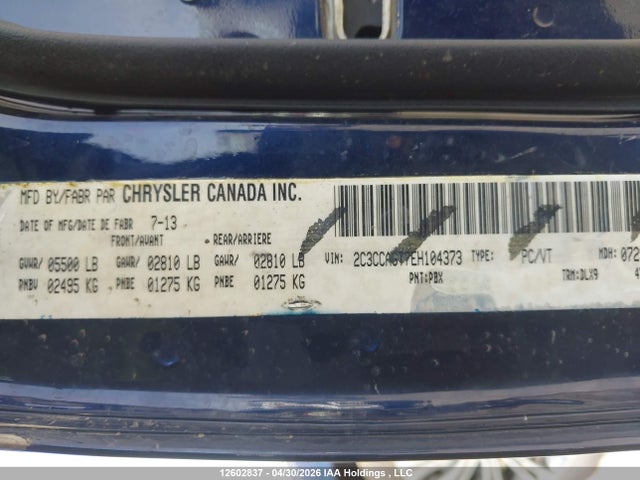 Продажа на аукционе авто 2014 Chrysler 300 S, vin: 2C3CCAGT7EH104373, номер лота: 12602837
