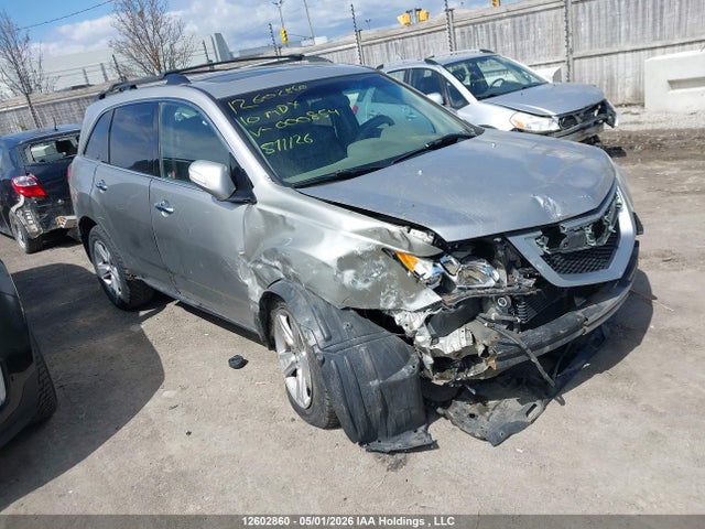 12602860 :رقم المزاد ، 2HNYD2H65AH000854 vin ، 2010 Acura Mdx Technology مزاد بيع