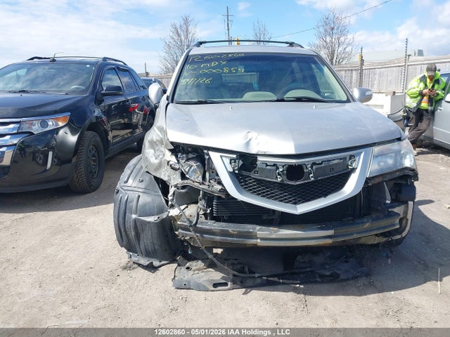 12602860 :رقم المزاد ، 2HNYD2H65AH000854 vin ، 2010 Acura Mdx Technology مزاد بيع