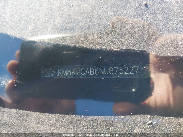 Продажа на аукционе авто 2022 Hyundai Kona, vin: KM8K2CAB6NU875227, номер лота: 12602888