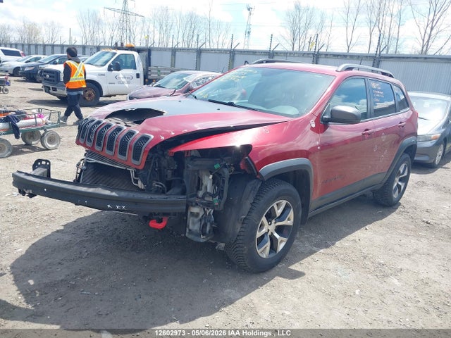 12602973 :رقم المزاد ، 1C4PJMBS4HD225382 vin ، 2017 Jeep Cherokee Trailhawk مزاد بيع