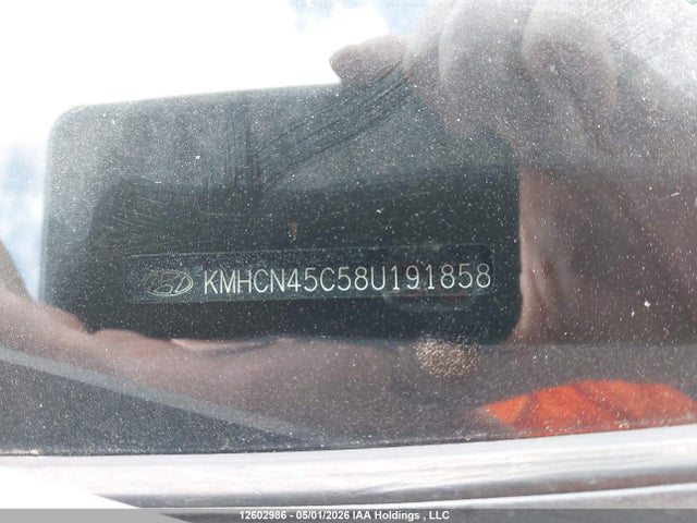 12602986 :رقم المزاد ، KMHCN45C58U191858 vin ، 2008 Hyundai Accent مزاد بيع