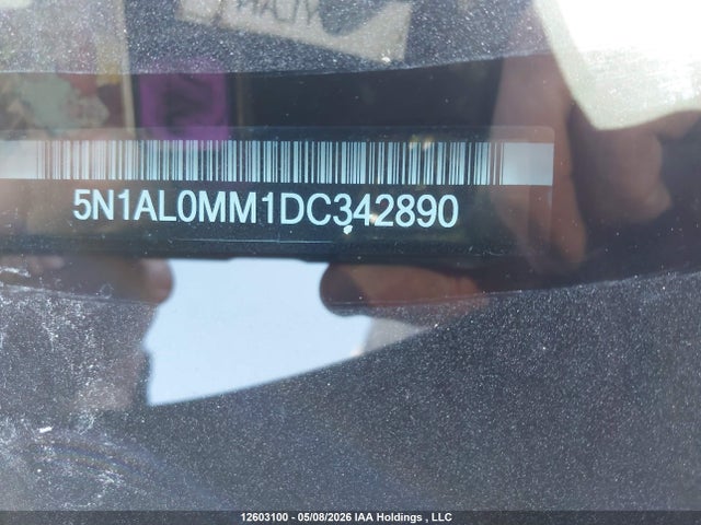 Aukcja sprzedaży 2013 Infiniti Jx35, vin: 5N1AL0MM1DC342890, numer aukcji: 12603100