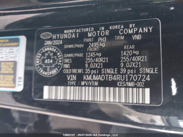 Продаж на аукціоні авто 2024 Genesis Gv70 2.5t Advanced Plus Awd, vin: KMUMADTB4RU170724, номер лоту: 12603107