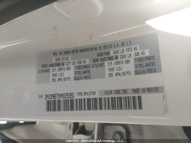 3MVDMBB75MM205360 Mazda CX-30