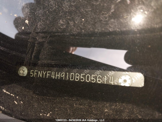 Aukcja sprzedaży 2013 Honda Pilot Touring, vin: 5FNYF4H91DB505614, numer aukcji: 12603133