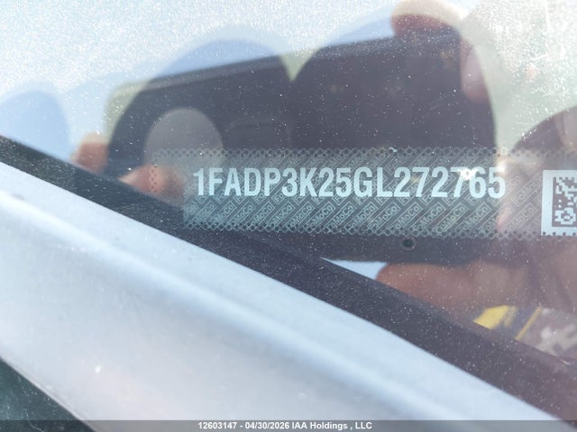 Aukcja sprzedaży 2016 Ford Focus Se, vin: 1FADP3K25GL272765, numer aukcji: 12603147