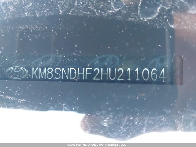 KM8SNDHF2HU211064 Hyundai Santa Fe Se/limited