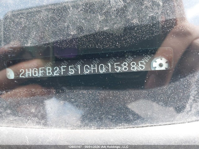 Продажа на аукционе авто 2012 Honda Civic Ex 4dr, vin: 2HGFB2F51CH015885, номер лота: 12603167