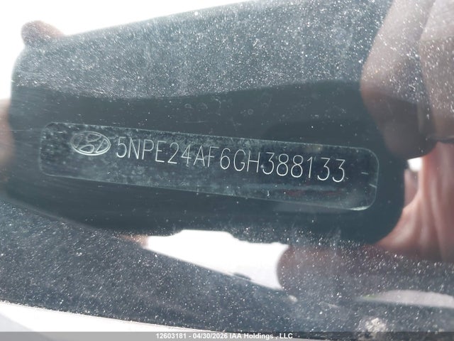 5NPE24AF6GH388133 Hyundai SONATA GL