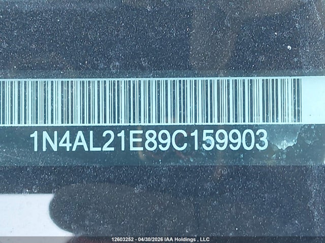 2009 Nissan Altima 2.5/2.5s მანქანა იყიდება აუქციონზე, vin: 1N4AL21E89C159903, აუქციონის ნომერი: 12603252