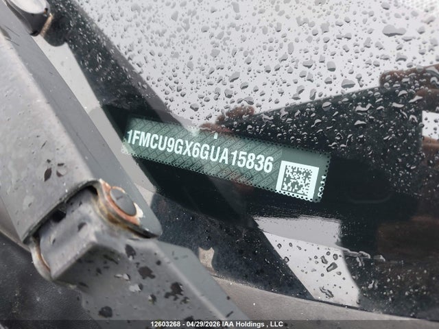 12603268 :رقم المزاد ، 1FMCU9GX6GUA15836 vin ، 2016 Ford Escape Se مزاد بيع