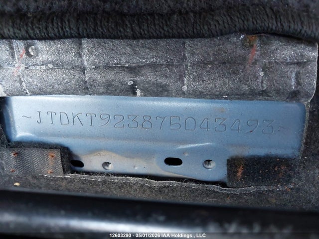 12603290 :رقم المزاد ، JTDKT923875043493 vin ، 2007 Toyota Yaris مزاد بيع
