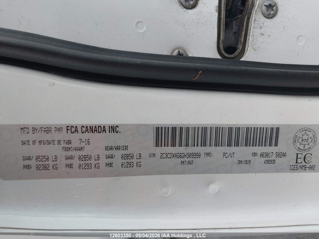 Dodge Charger 2016 2C3CDXAG6GH309990 Image 9