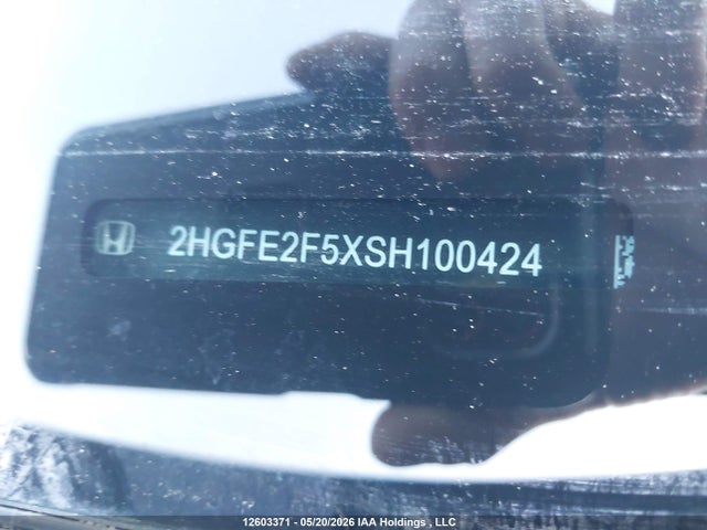 12603371 :رقم المزاد ، 2HGFE2F5XSH100424 vin ، 2025 Honda Civic مزاد بيع