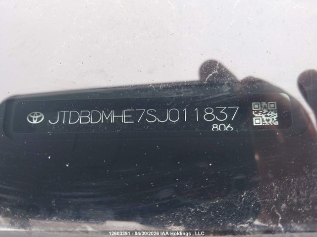 2025 Toyota Corolla Le/se მანქანა იყიდება აუქციონზე, vin: JTDBDMHE7SJ011837, აუქციონის ნომერი: 12603391