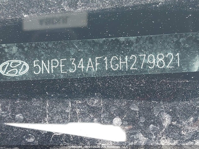 5NPE34AF1GH279821 Hyundai Sonata Sport Tech