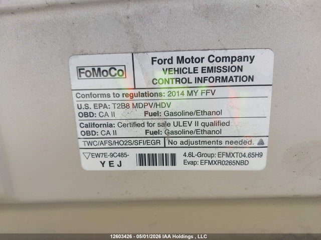2014 Ford E-150 Commercial მანქანა იყიდება აუქციონზე, vin: 1FTNE1EW0EDA35969, აუქციონის ნომერი: 12603426