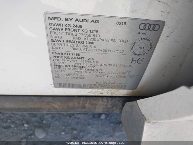 Audi Q5 45 Progressiv 2019 WA1BNAFY4K2091577 Image 17