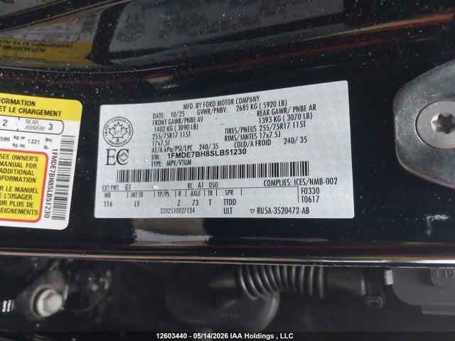Ford Bronco 2025 1FMDE7BH8SLB51230 Image 9
