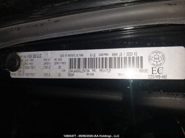 1C4AJWAG0GL294704 Jeep Wrangler Sport