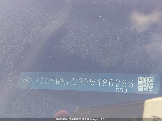 2023 Toyota Rav4 Hybrid მანქანა იყიდება აუქციონზე, vin: 2T3RWRFV2PW180293, აუქციონის ნომერი: 12603496