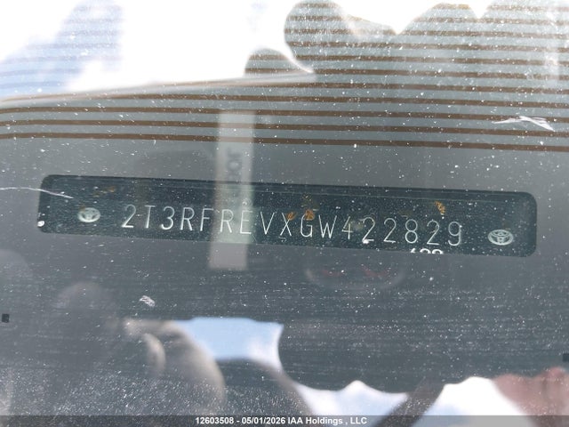 2T3RFREVXGW422829 Toyota Rav4 Xle