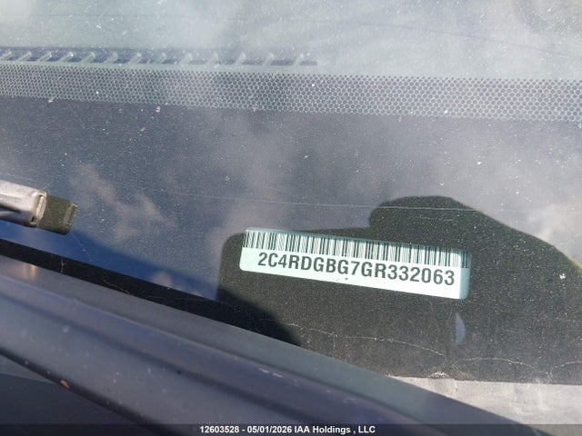 12603528 :رقم المزاد ، 2C4RDGBG7GR332063 vin ، 2016 Dodge Grand Caravan Se مزاد بيع