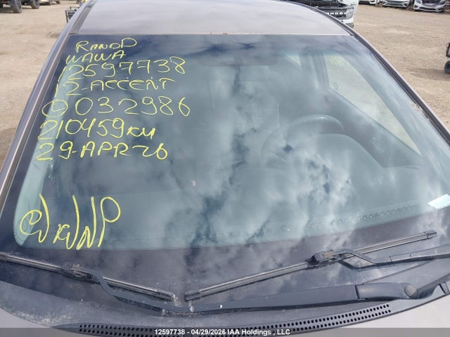 Продаж на аукціоні авто 2012 Hyundai Accent Gl, vin: KMHCT5AE4CU032986, номер лоту: 12597738