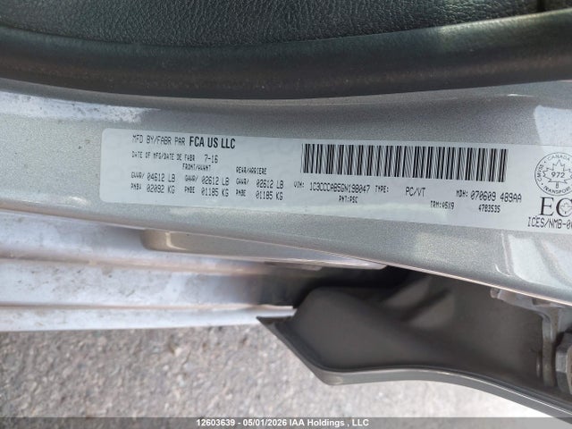 Chrysler 200 Limited 2016 1C3CCCAB5GN198047 Image 9