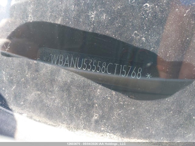 Продаж на аукціоні авто 2008 Bmw 3 Series, vin: WBANU53558CT15768, номер лоту: 12603670