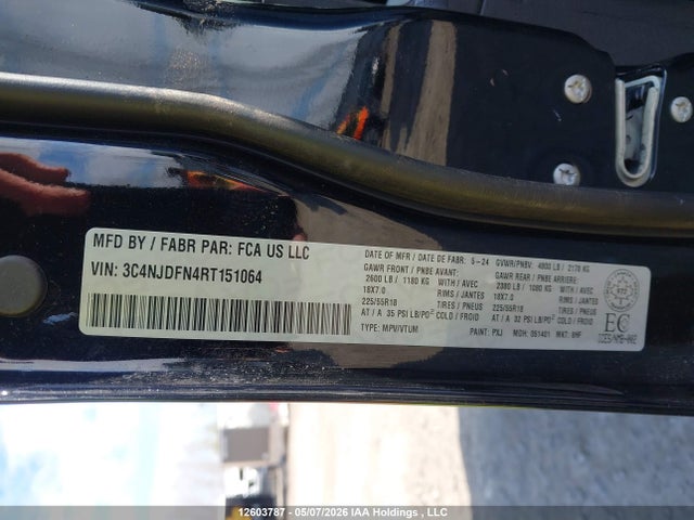 Продажа на аукционе авто 2024 Jeep Compass, vin: 3C4NJDFN4RT151064, номер лота: 12603787