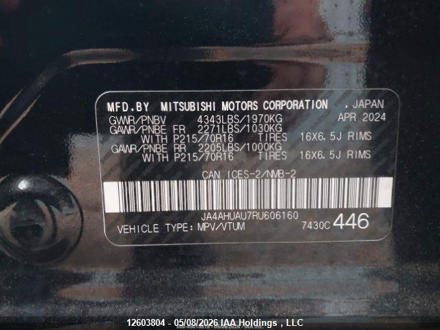 Продажа на аукционе авто 2024 Mitsubishi Rvr, vin: JA4AHUAU7RU606160, номер лота: 12603804