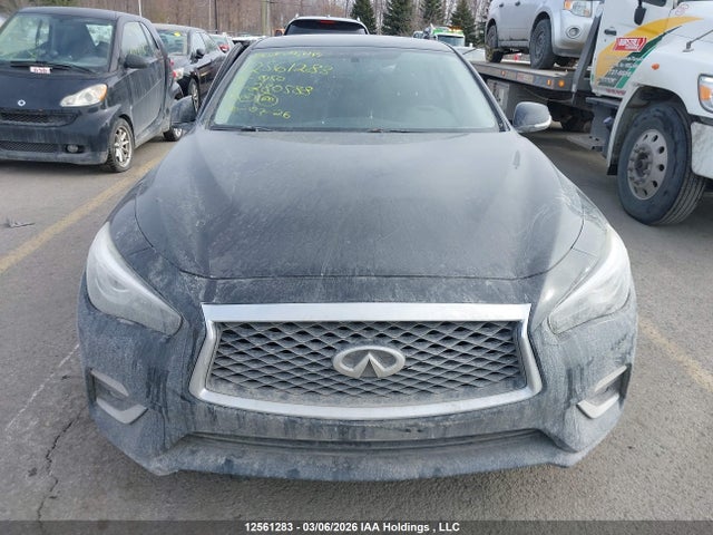 12561283 :رقم المزاد ، JN1CV7AR8JM280588 vin ، 2018 Infiniti Q50 2.0t Luxe مزاد بيع