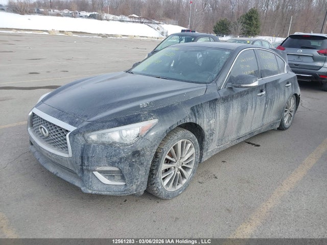 12561283 :رقم المزاد ، JN1CV7AR8JM280588 vin ، 2018 Infiniti Q50 2.0t Luxe مزاد بيع