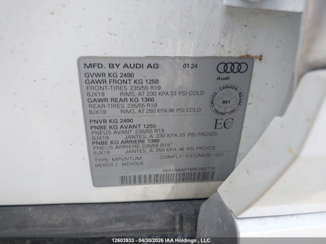 WA1AAAFY6R2062776 Audi Q5 Komfort 45